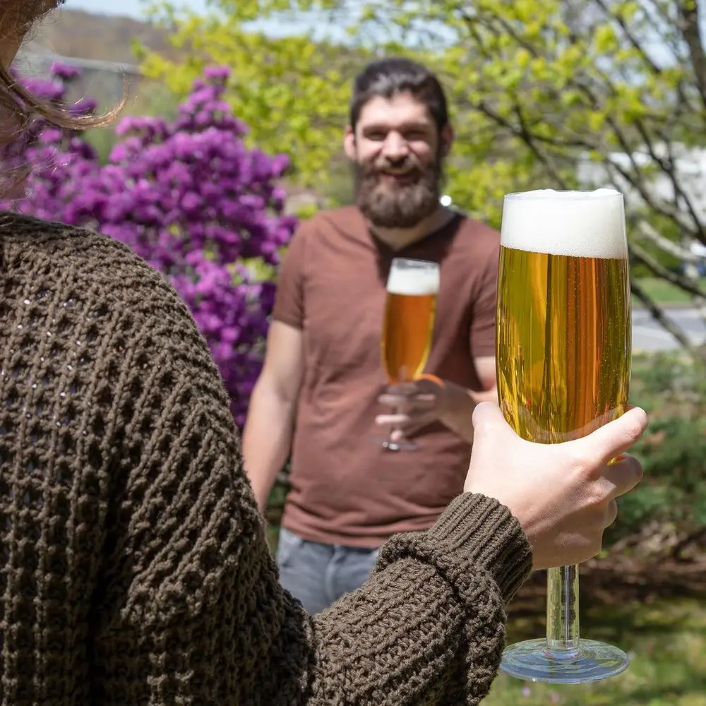 Oversized XL Giant 25oz Champagne Lute (4 pk) - Holds a Full Bottle of Champagne - Made of Hand-Blown Glass - Jumbo Glassware fo