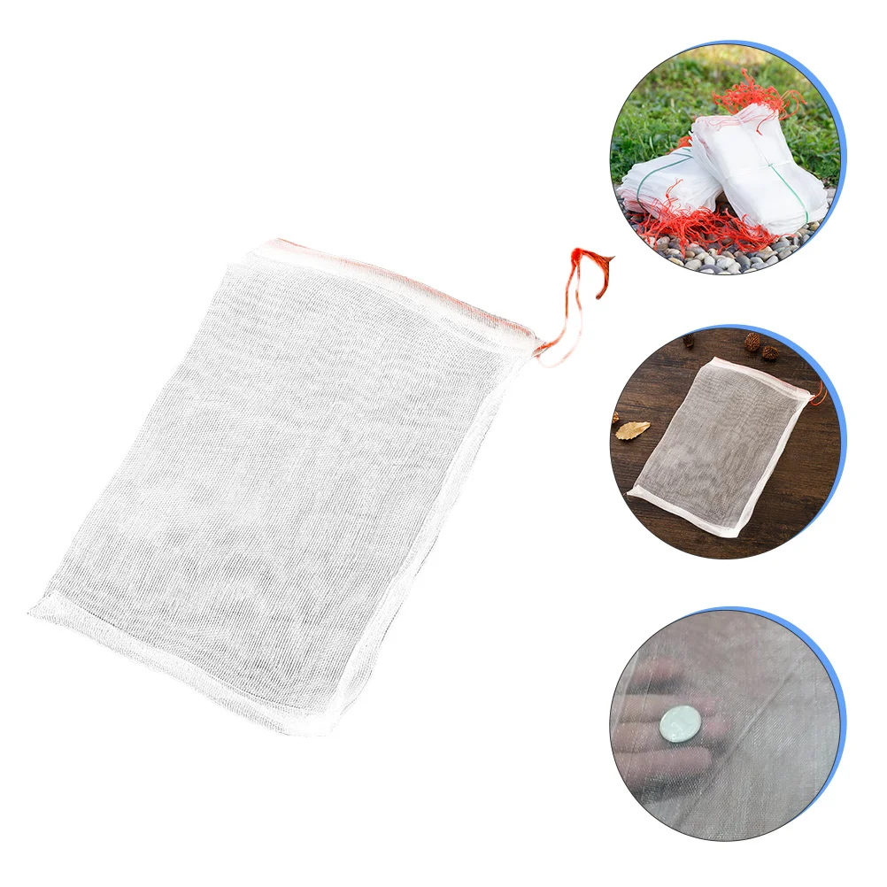 40 Pcs Seed Soaking Bag Nylon Fruit Insect Netting Bags Protection Grapes Flowers Plant Mesh