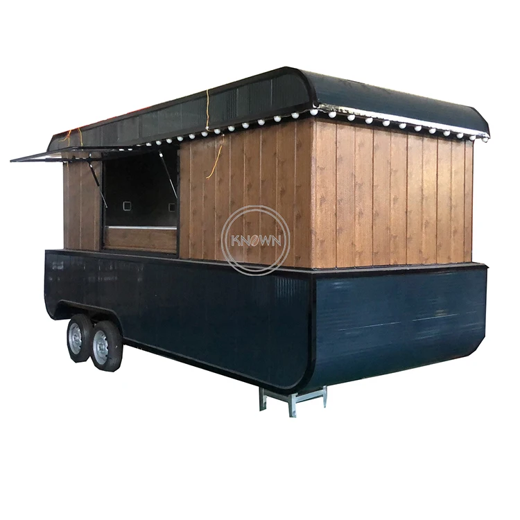 2023 Stainless Steel Mobile Hot Dog Food Cart Ice Cream Carts Concession Trailer Towable Food Truck for Sale