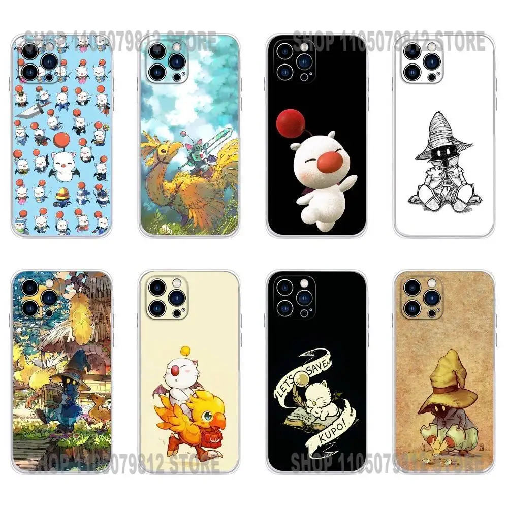 

M-Moogle Final Fantasy Vivi Phone Case For iPhone 17 16,15,14,13,12,11 Plus,Pro,Max,XR,Plus,E,Mini Transparent Soft Cover