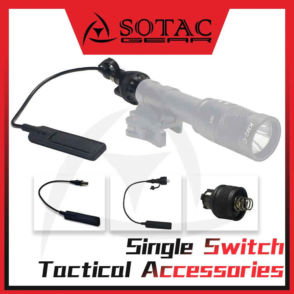 Tactical Light UE07 Remote Switch Assembly for M300 M600 Series WeaponLight Button Assembly Hunting Accessories