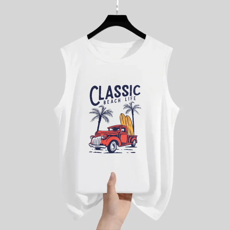 

Мужская майка 2024, летняя одежда y2k, жилет, топы Y2k с принтом, мужская одежда, майки, топ для бега, быстросохнущая графика