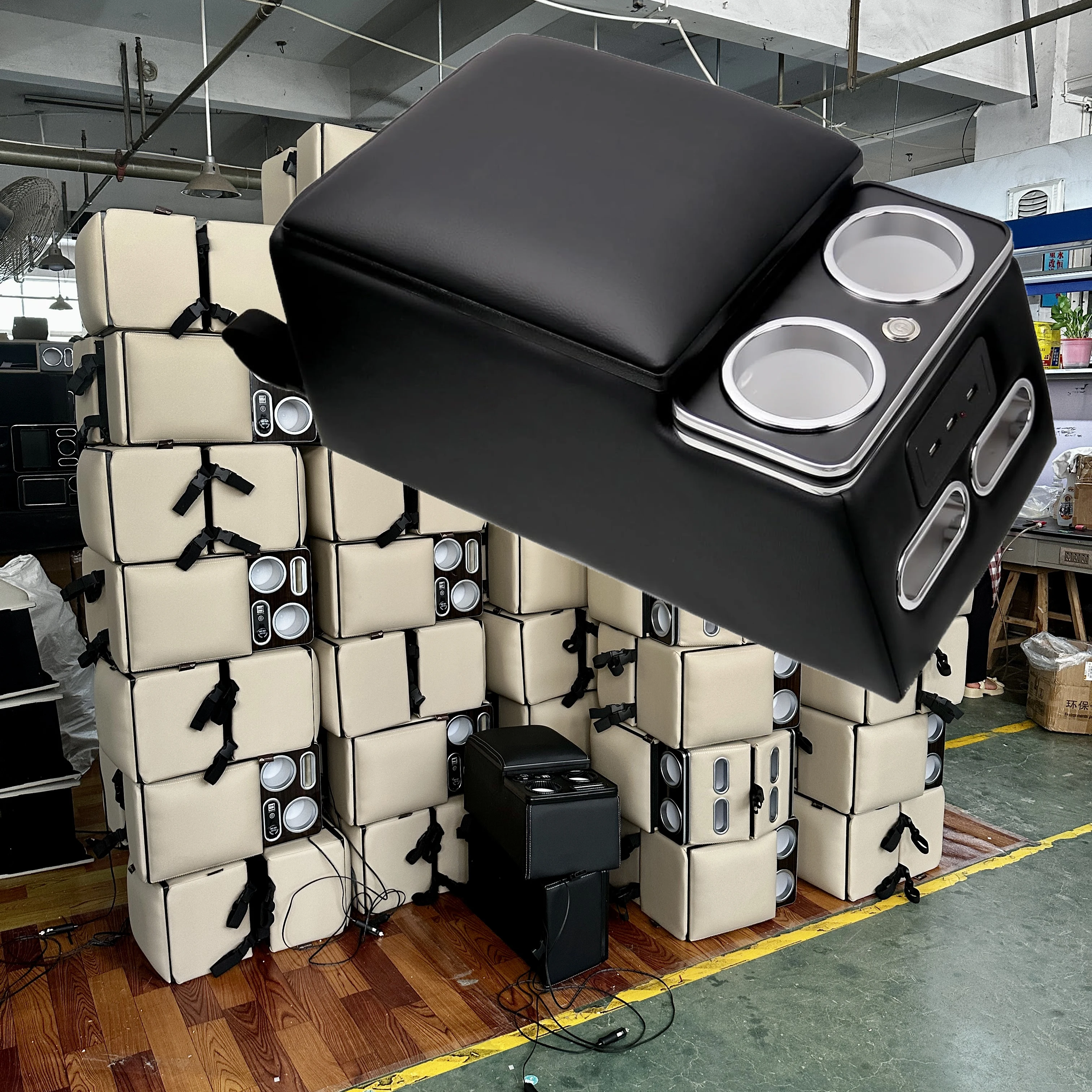

Equipment Smart Library Rear Armrest Box Car Storage Box Truck Mazda Rear Seat Cup Holder Bench C