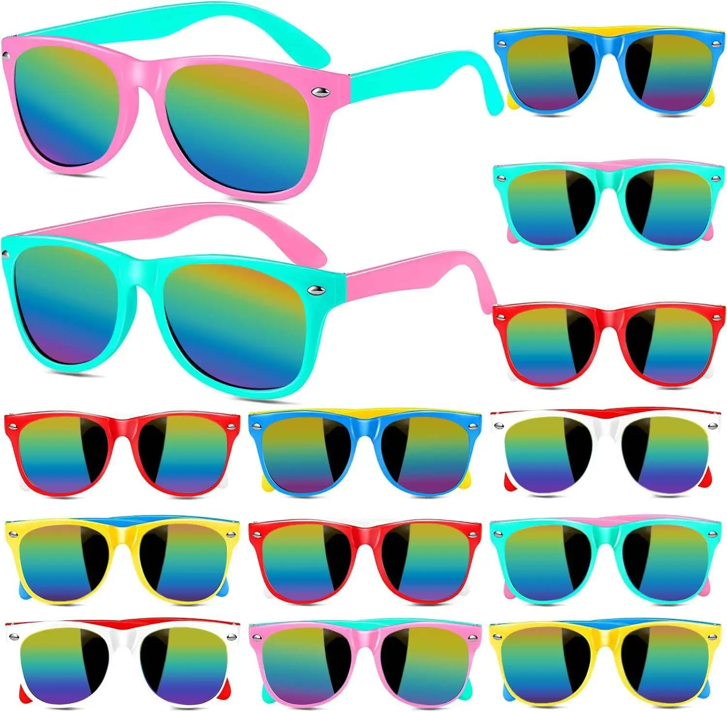 12PCS Sunglasses for Children Perfect for Birthday Parties Graduation Parties Gift Bags Gifts for Boys and Girls