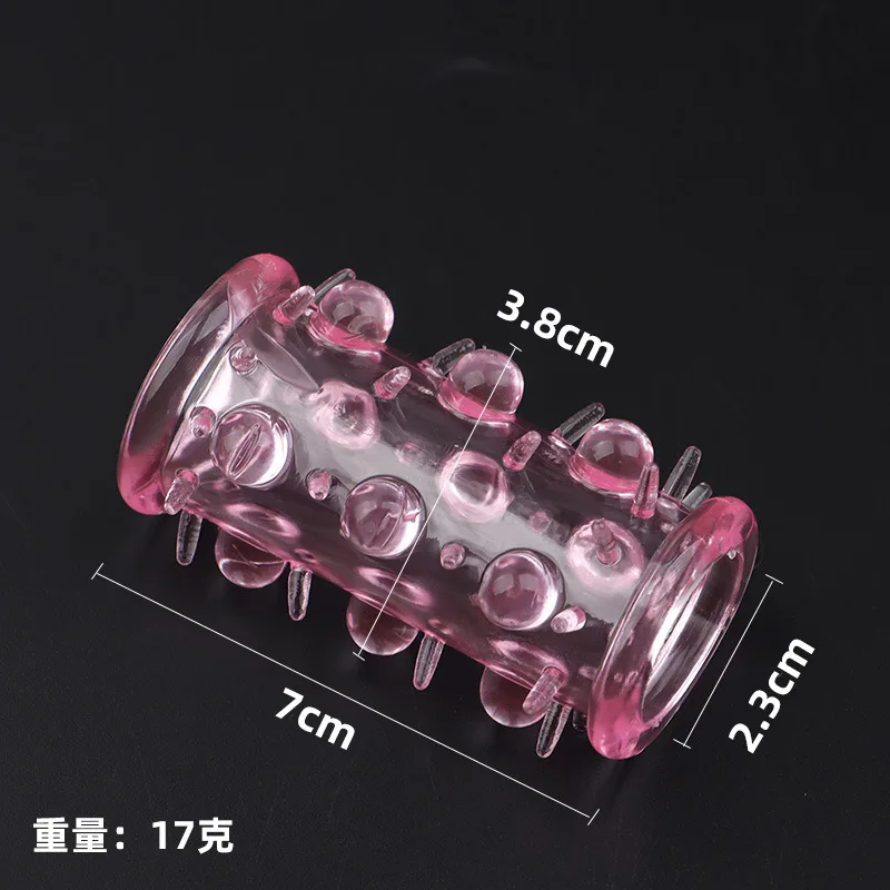 Big Penis Sleeve Cock Ring Reusable Glans Penis Enlarger Extender Delay Ejaculation Beads Cock Rings Adult Sex Toys For Men