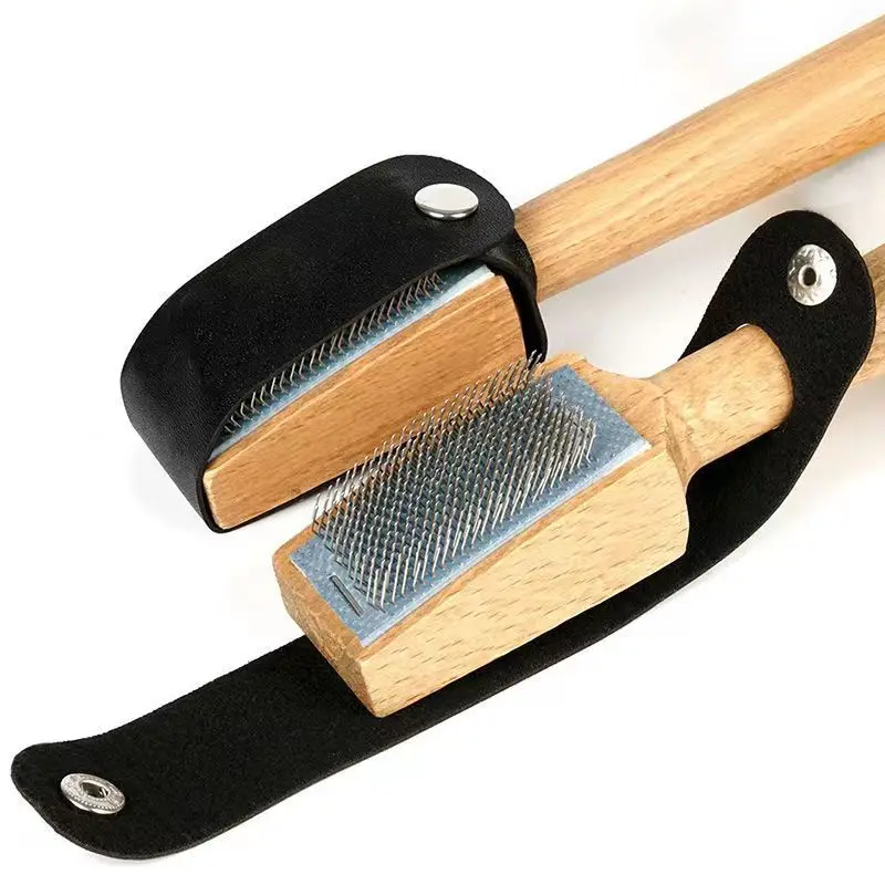 USHINE-Brosse en bois pour chaussures de danse latine moderne pour hommes et femmes, chaussure en fil, large applicabilité, pratique, portable, livres