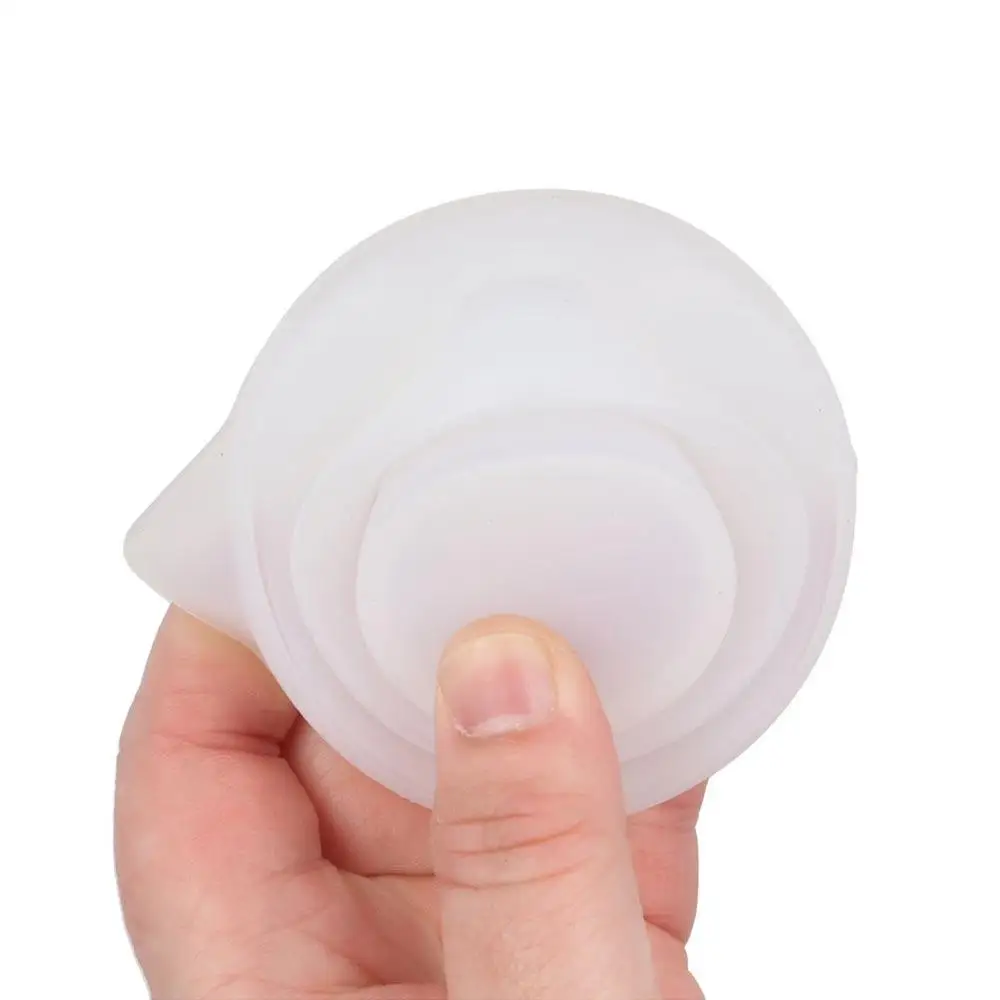 50-500 مللي طوي سيليكون قياس كوب متعدد المواصفات المحمولة السائل الحاويات سيليكون خلط كوب DIY بها بنفسك الايبوكسي مجوهرات من مادة الراتنج #5