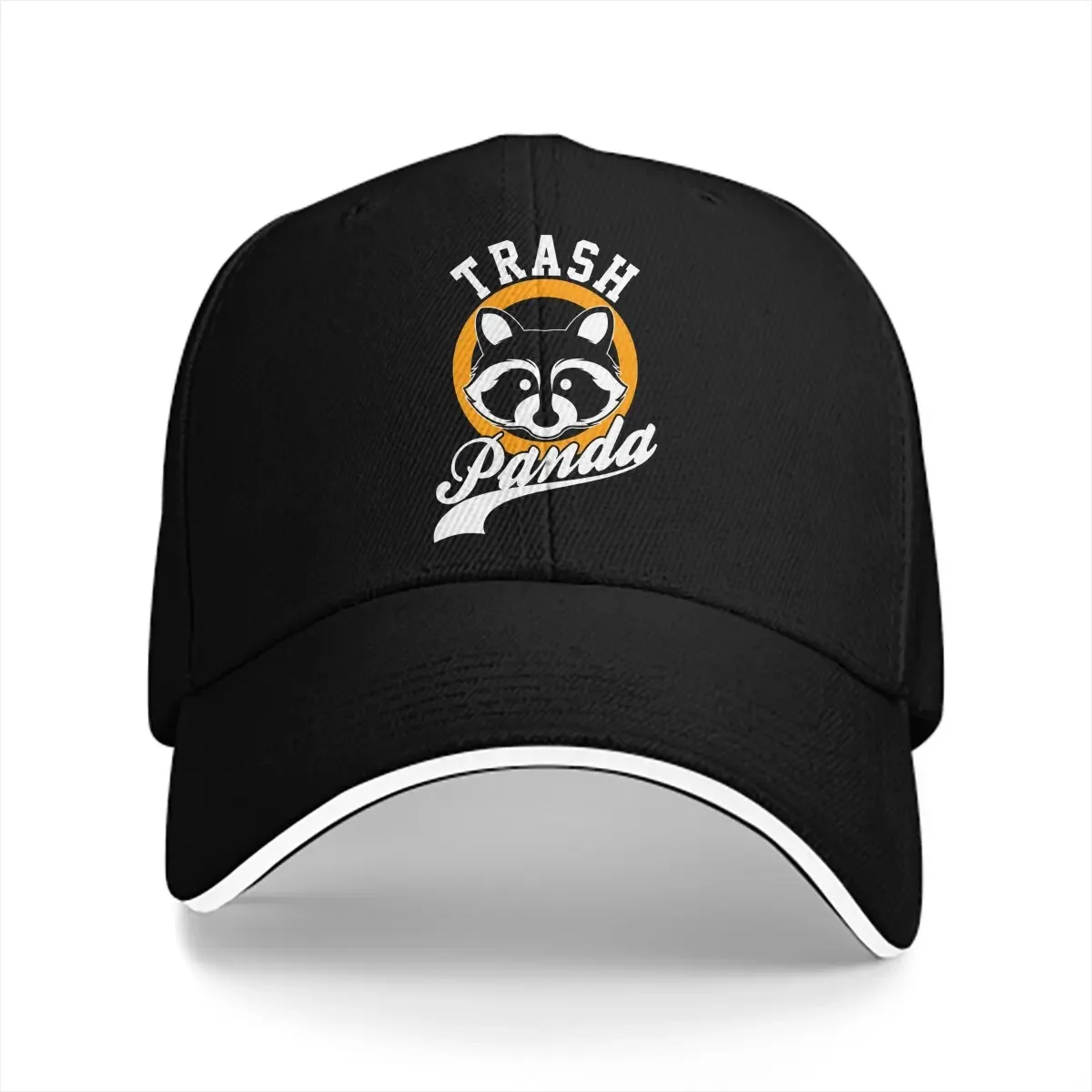 Summer Cap Sun Visor Cute Trash Panda Raccoon Hip Hop Caps Raccoon Lover Cowboy Hat Adjustable Peaked Hats