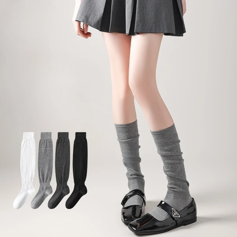 New Stacking Socks Women Thin Legs Calf Socks Non-slip Stockings Boneless Manual Sewing Head Skin Friendly Durable Socks
