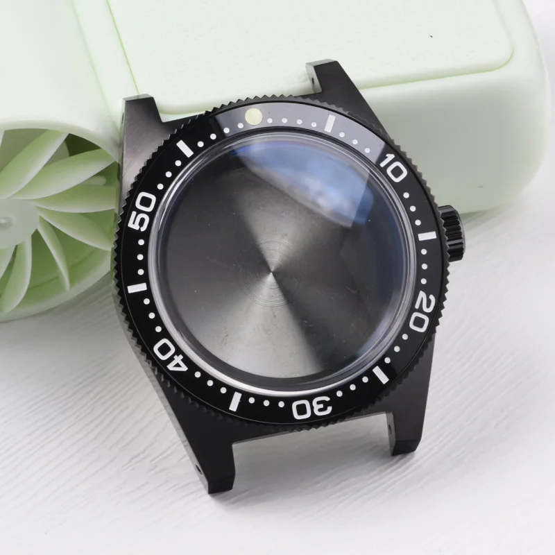 

Black 316L Stainless Steel Watch case fits Seiko Sapphire glass Luminous Diving watch for NH35/NH36 Automatic Movement Watch