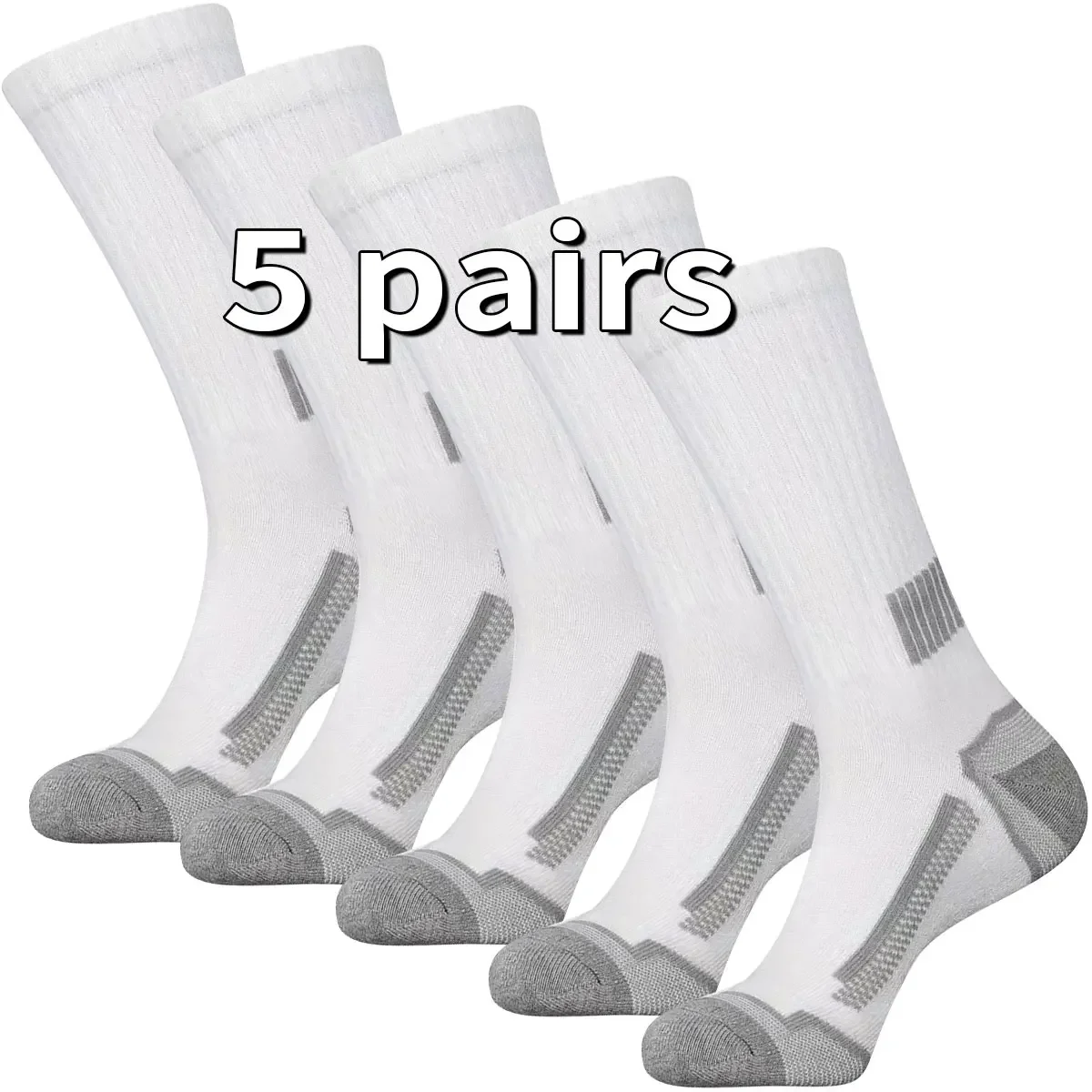 6 Pairs of High-Quality Sot and Comfortable Men's Running Socks Summer Sweat wicking and Breathable Basketball Sports Socks