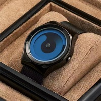 New Fashion Creative Style Men's Watch Pointless Vortex Quartz Couple Learning and Living Waterproof Cross border Wholesale