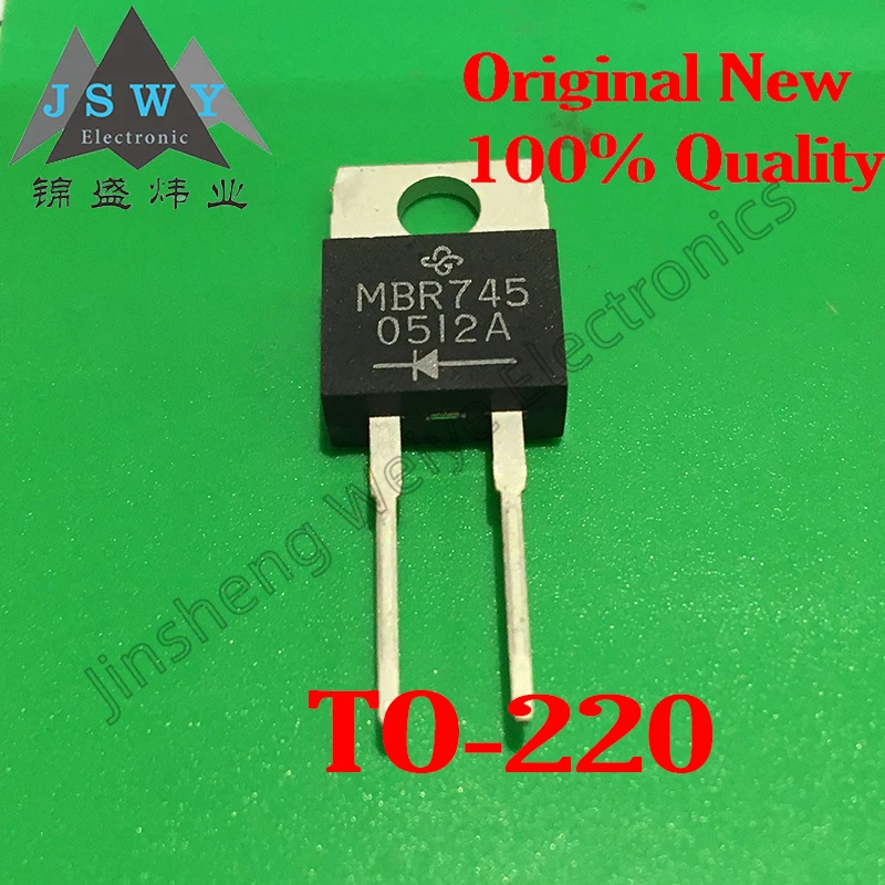 

(20-50pcs) MBR745 TO-220/Schottky Rectifier Diode/45V 16A/New Original Stock/Fast Shipping