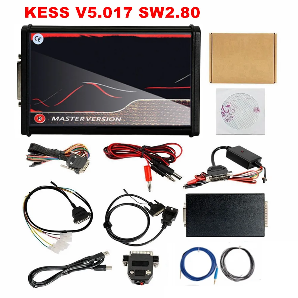 NONE Neuester ECU-Programmierer KESS V2.80 EU Red KTAG V7.020 4 LED 2.25 SW Online KESS V5.017 K-TAG 7.020 Master KESS 5.017 OBD2-Tuning 5