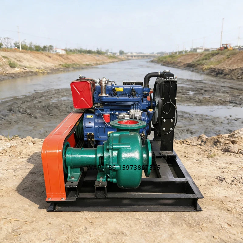 Pond Bottom Desilting and Sewage Pump Head, Mud Pump, Horizontal Small River Channel Sand Suction Fish Pond Dredging Mud Pump