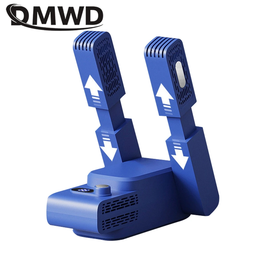 DMWD Asciugatrice elettrica per scarpe Guanti retrattili Asciugatrice Calzini Scaldini Pieghevole Vestiti Calzini Riscaldatore Rimozione odori Temporizzazione 99min
