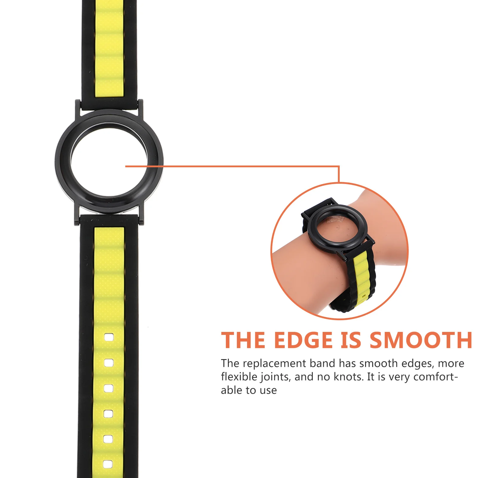 

Watch Band Sweat proof Scratch resistant Cover Securely Locks Elastic Wristband