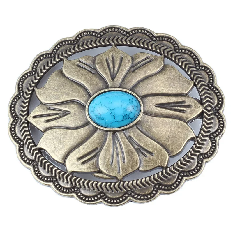 Woman Flower Belt Buckle Retro Palace Style