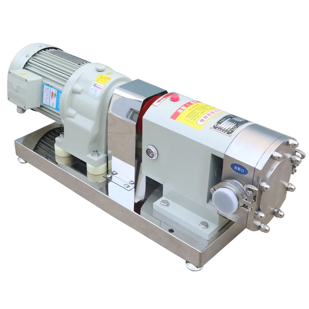 High Viscosity Fluids Rotor Pump Self Priming Positive Displacement Rotary Pump Chocolate Stator Rotary Lobe Pump for Honey