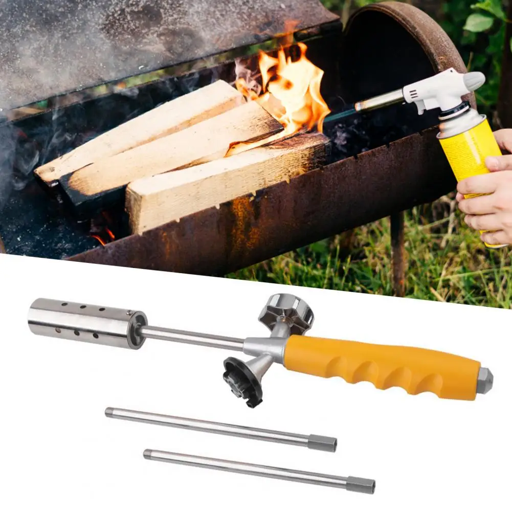 Weed Torch Portable Quick Ignition 1300Degree Celsius Outdoor BBQ Propane Torch Weed Burner Flamethrower For Camping Garden Yard