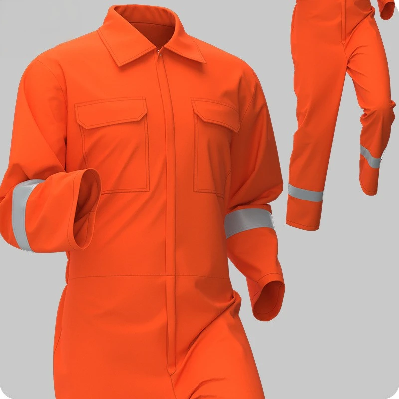 Reflective Strip Safety Jumpsuit, Wear-Resistant Workshop, Factory Workwear, Warehouse, Workshop, Labor Protection Suit