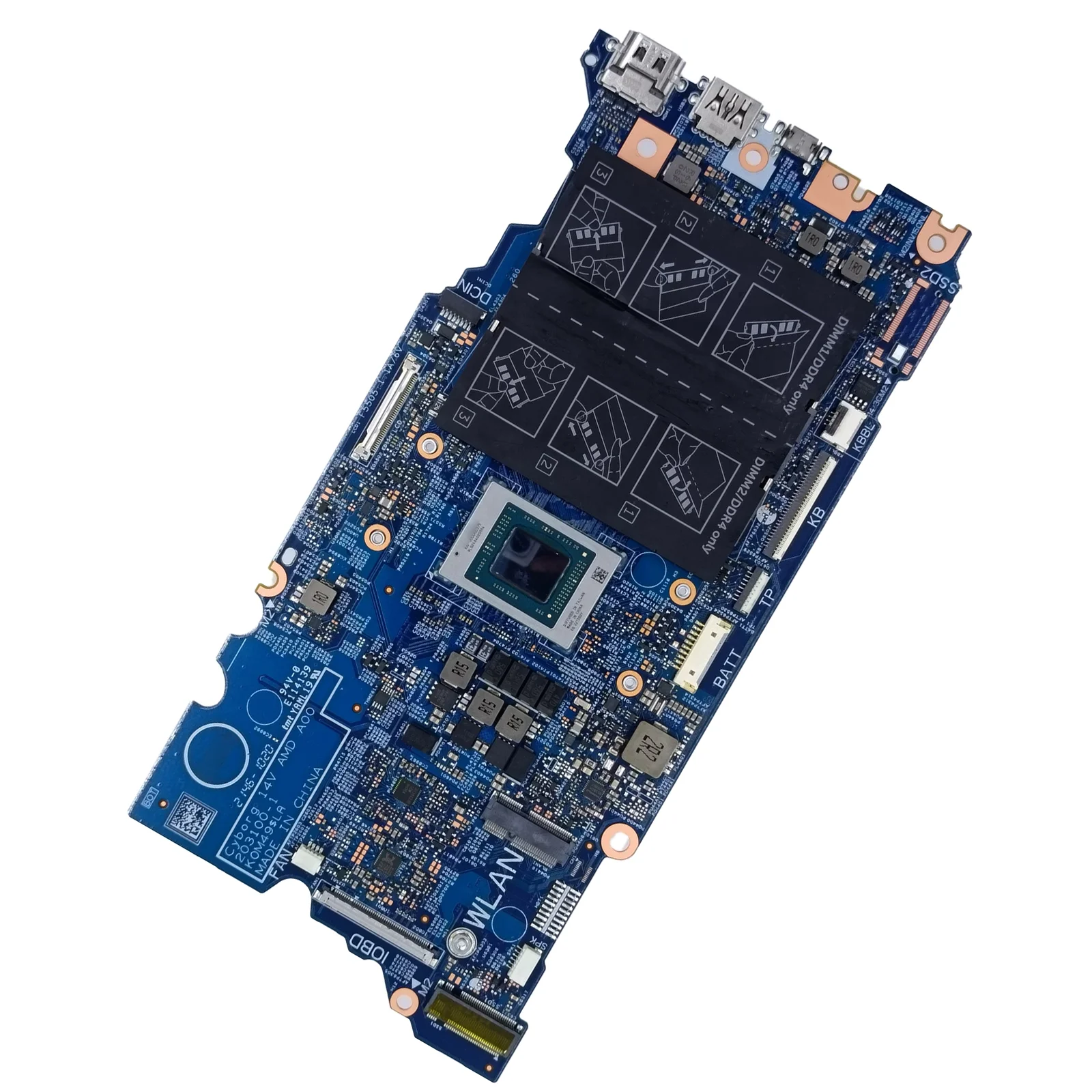 

203100-1 For Dell Vostro 5515 Laptop Motherboard Notebook Mainboard R3-5300U R7-5700U R5-5500U 0T9CNX 0T2NM8 0GM3X8