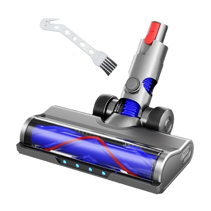 

Быстросъемная щетка для чистки головки двигателя для Dyson V10 Slim V12, тонкая беспроводная насадка для пылесоса со светодиодной подсветкой от пыли