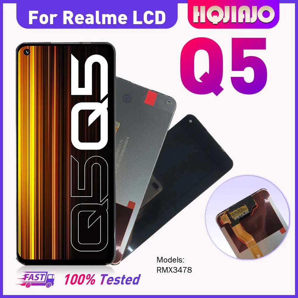 High Quality 6.6'' IPS LCD Screen Touch Display Digitizer Assembly For Realme Q5 RMX3478 - Replacement q5 Repair Part