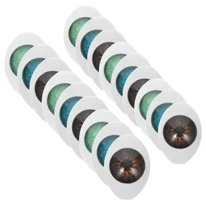 30Pcs Acrylic Fake Eyeball Materials Realistic Eye Balls for DIY Crafts Making Decorations Phone Case Stuffed Animal