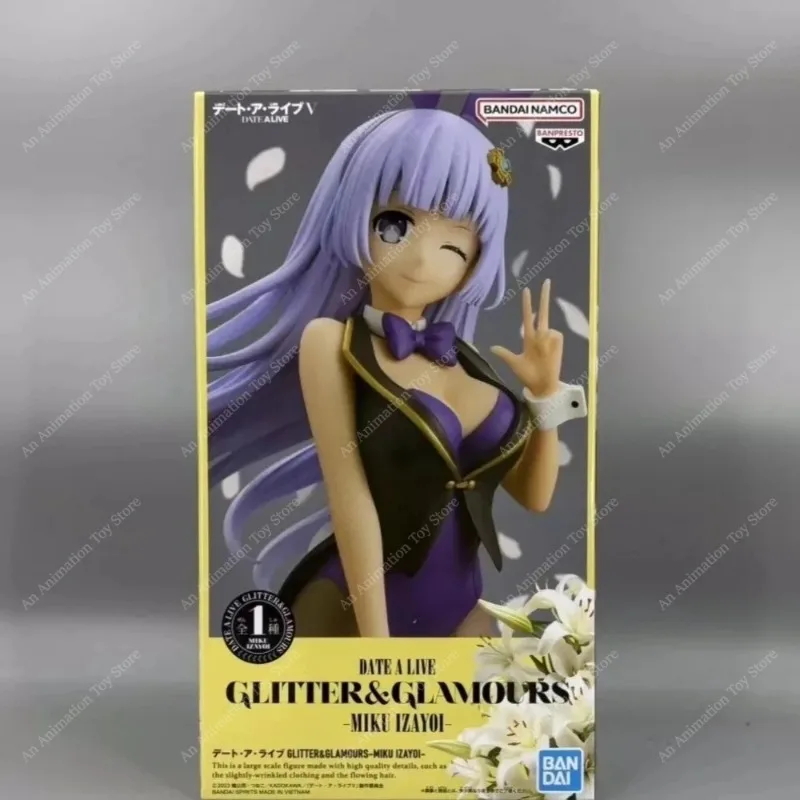 100% Original Banpresto Glitter & Glamours Date A Live Miku Izayoi Bunny Ver. Anime Collectible Figures Desktop Home Decor Gifts view 6