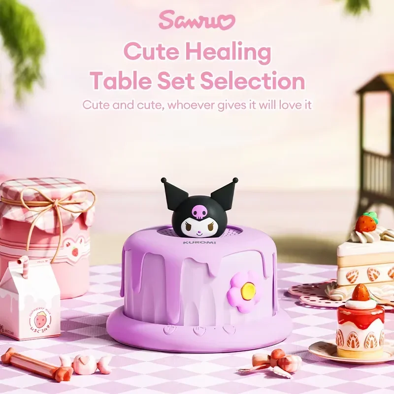 Sanrio FY03 Kuromi Mini Bluetooth Speakers Kawaii Hello Kitty Cake Series Wireless Portable Speakers Anime Girl Birthday Gifts