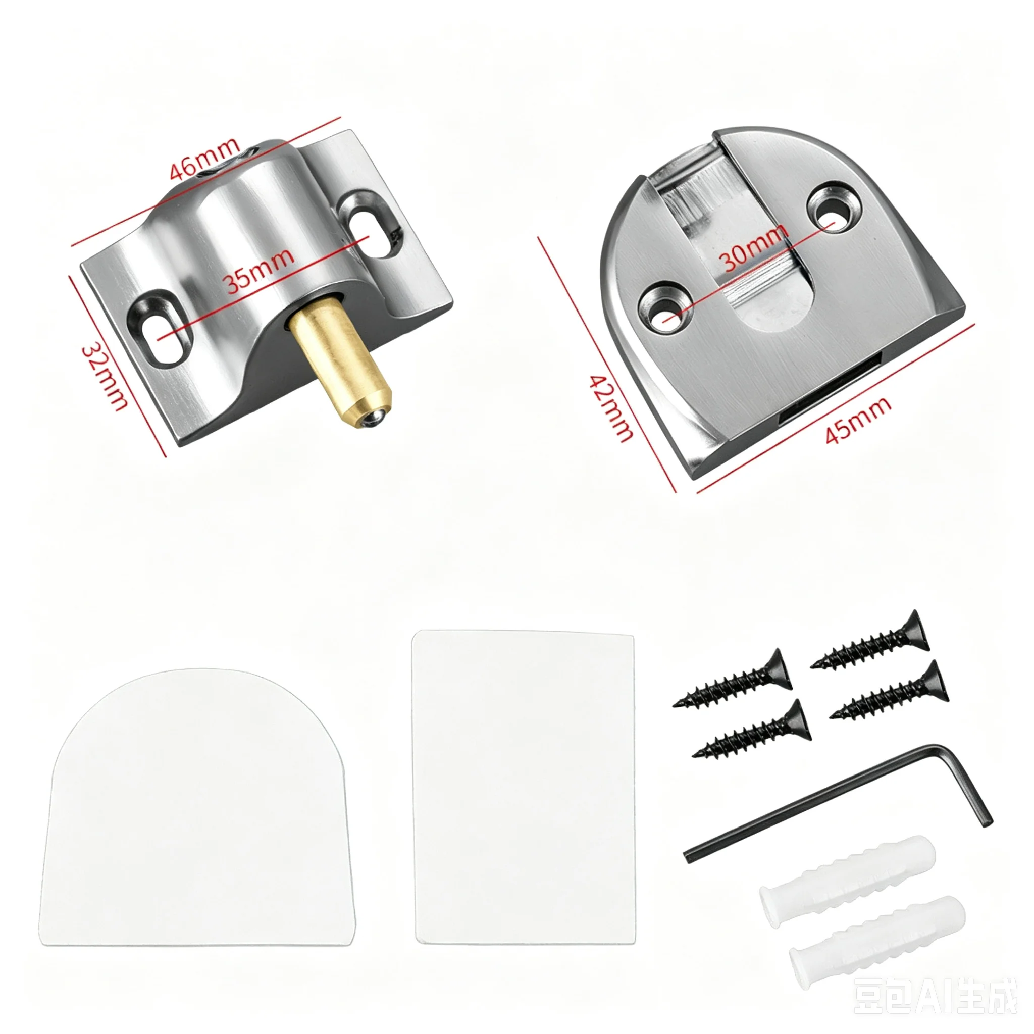 No Punching/punching Strong Magnetic Invisible Suction Silent Bathroom Bedroom Anti-collision Door Blocker