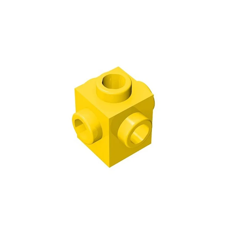 50 Stück 4733 Modifizierte 1x1-Steine mit 4-Seiten-Stiften, Modulare GBC-Spielzeugteile für Technische MOC-Bausteine – Detail 5