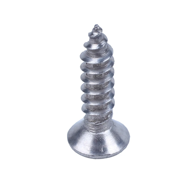 Parafuso auto-roscante Phillips de cabeça plana de aço inoxidável 300X 12X3mm prata