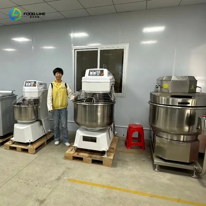 Customized High Efficiency Spiral Dough Mixer Multi Capacity Optional For Bakery Shop Pastry Production