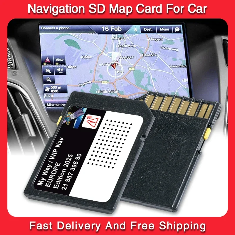 for Citroen DS3 C3/C4/C5/C8 Picasso C3/C4 Berlingo My Way Sat Nav 16GB 2198739590 SD Card Navigation Update EU Morocco GPS maps