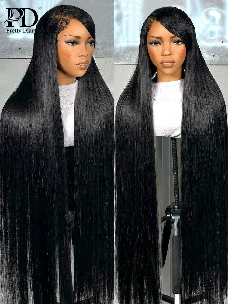 250% 13x4 Bone Straight Lace Front Wigs Human Hair 40 inch 5x5 Glueless Closure Wig Transparent 13x6 HD Lace Frontal Wig