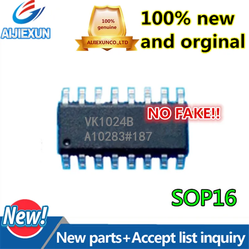 20Pcs 100% New and original VINTEK VK1024B Small volume LCD display chip 6SEGx4COM HT1621 less feet IC large stock