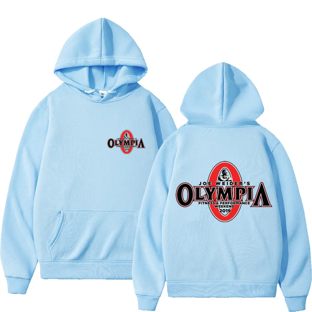 OLYMPIA Gyms Fitness Men's Hoodies Sweatshirt Fleece Women Casual Pullover Sportswear Streetwear Harajuku Hoody Male Clothing