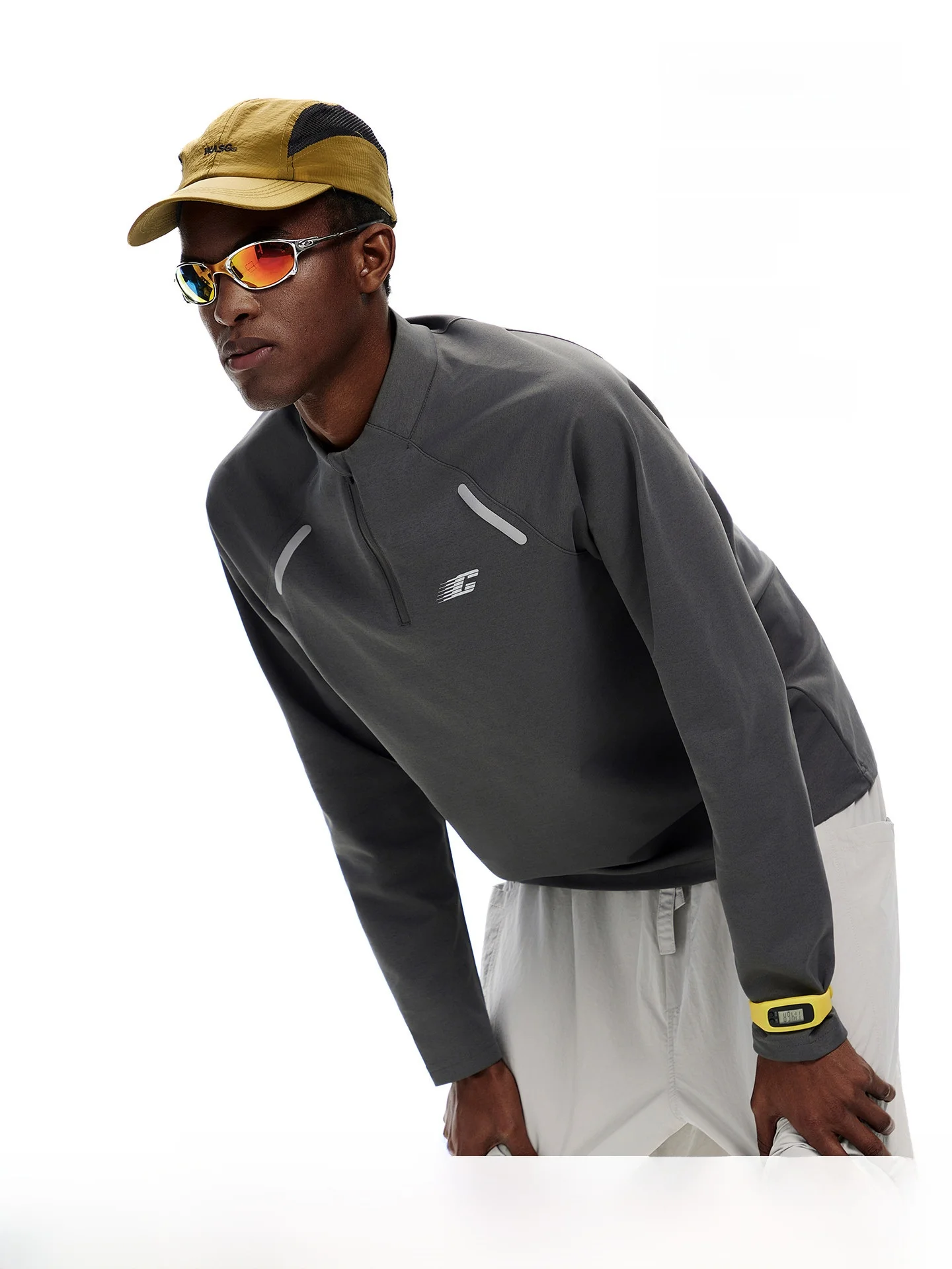 ARTANNIE Lightweight Cycling Long Sleeve T-Shirt Half Zip Outdoor Unisex Casual Fashion Polyester Fiber Breathable Moisture W...