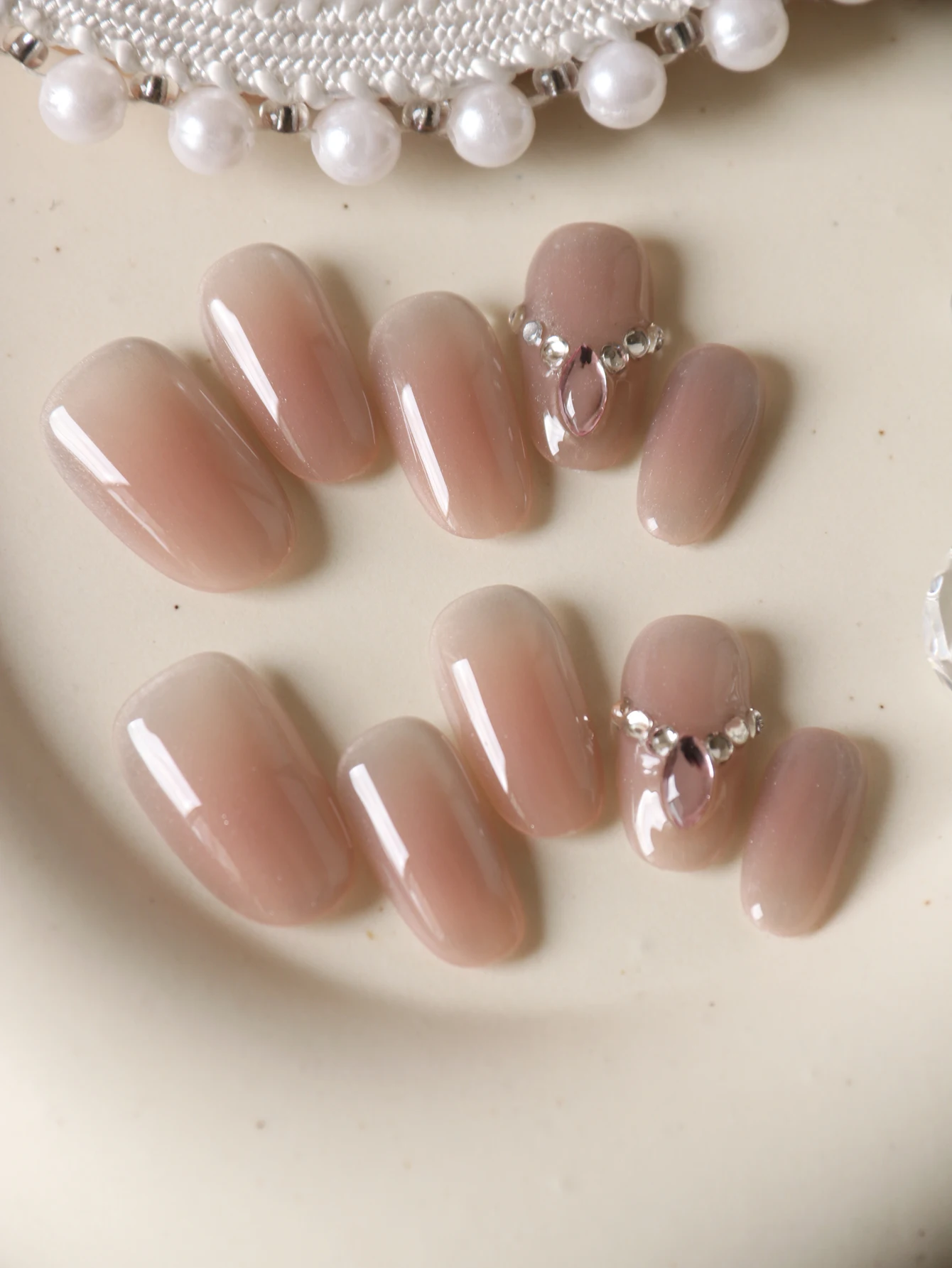 10 Uds. De uñas postizas cortas de estilo princesa con forma de ojo de gato, incluye 1 hoja de pestañas adhesivas y 1 Mini archivo