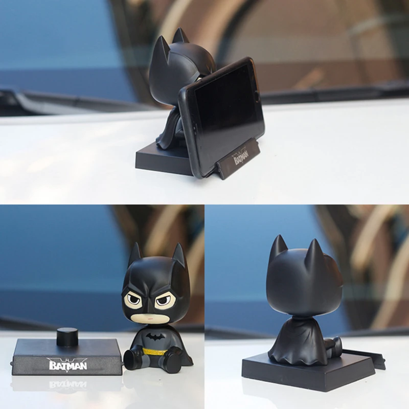 Auto Ornament Wunder Filme die Rächer Anime Figur Batman Kapitän Amerika Groot Shake Head Puppe Auto Zubehör Action figur