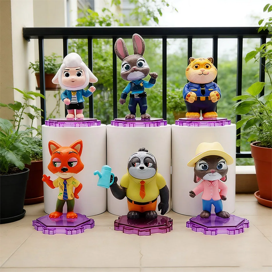 ベストセラー6個入りアニマルアクションフィギュア ウサギ キツネ マニアシリーズ デスクトップデコレーション |   コレクタブルモデル |   理想的な新年の贈り物