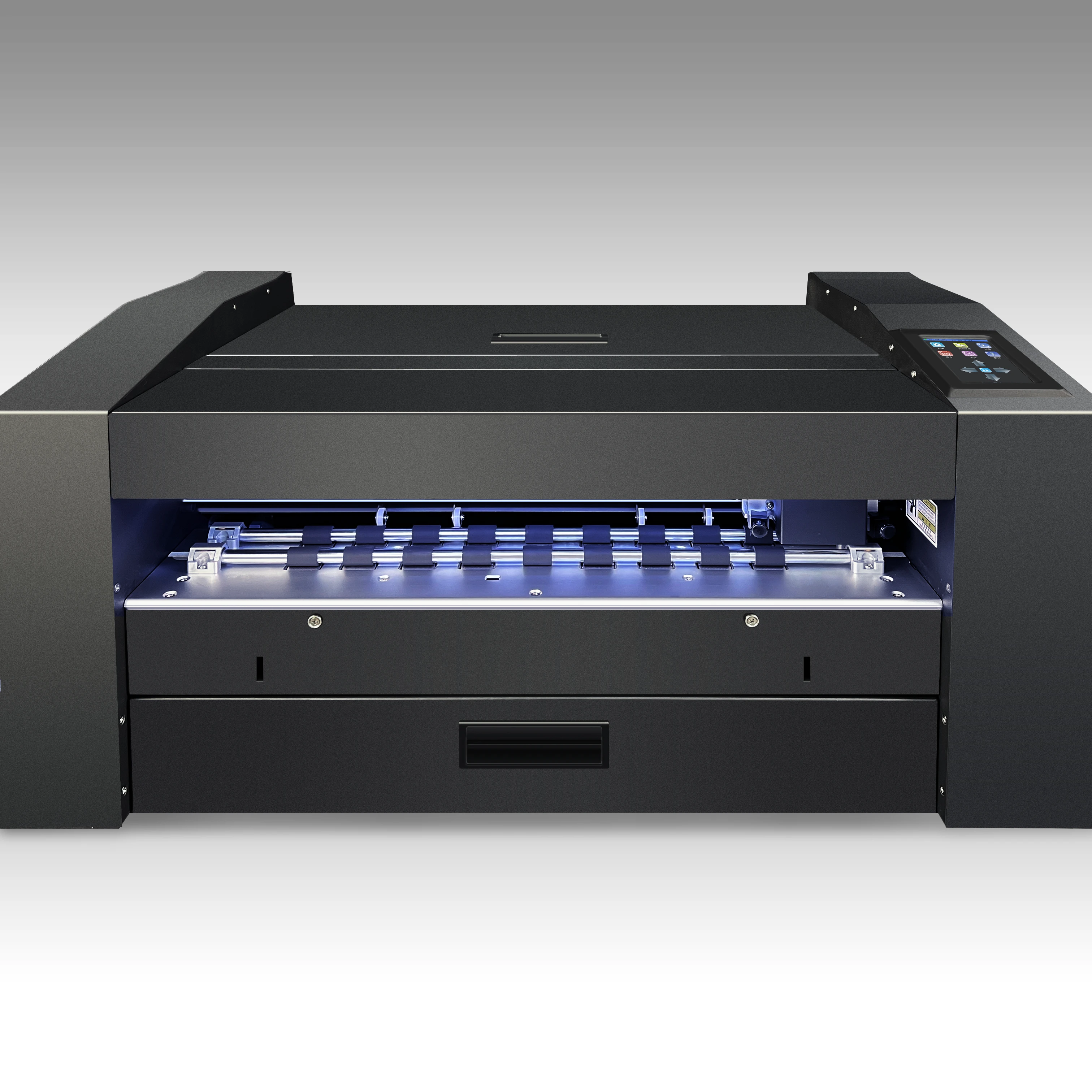 

High-Efficiency Auto Feeder Cutting Plotter | Adhesive Sticker Cutter With Servo Motor | Dual Cutting Heads & Creasing Head