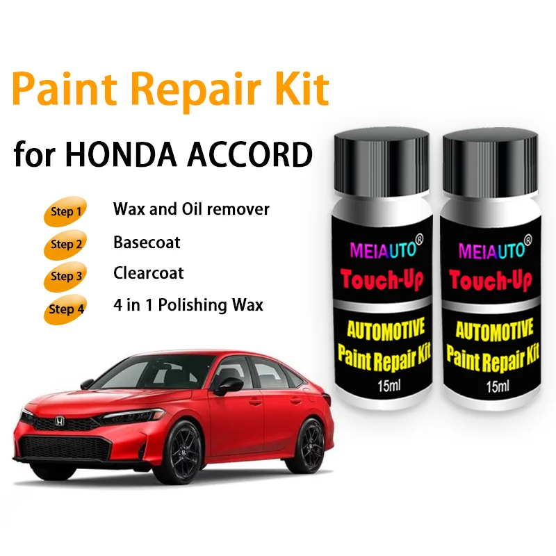 Kit de reparación de pintura de coche para Honda Accord, pluma de retoque, removedor de arañazos, accesorios de cuidado de pintura automotriz