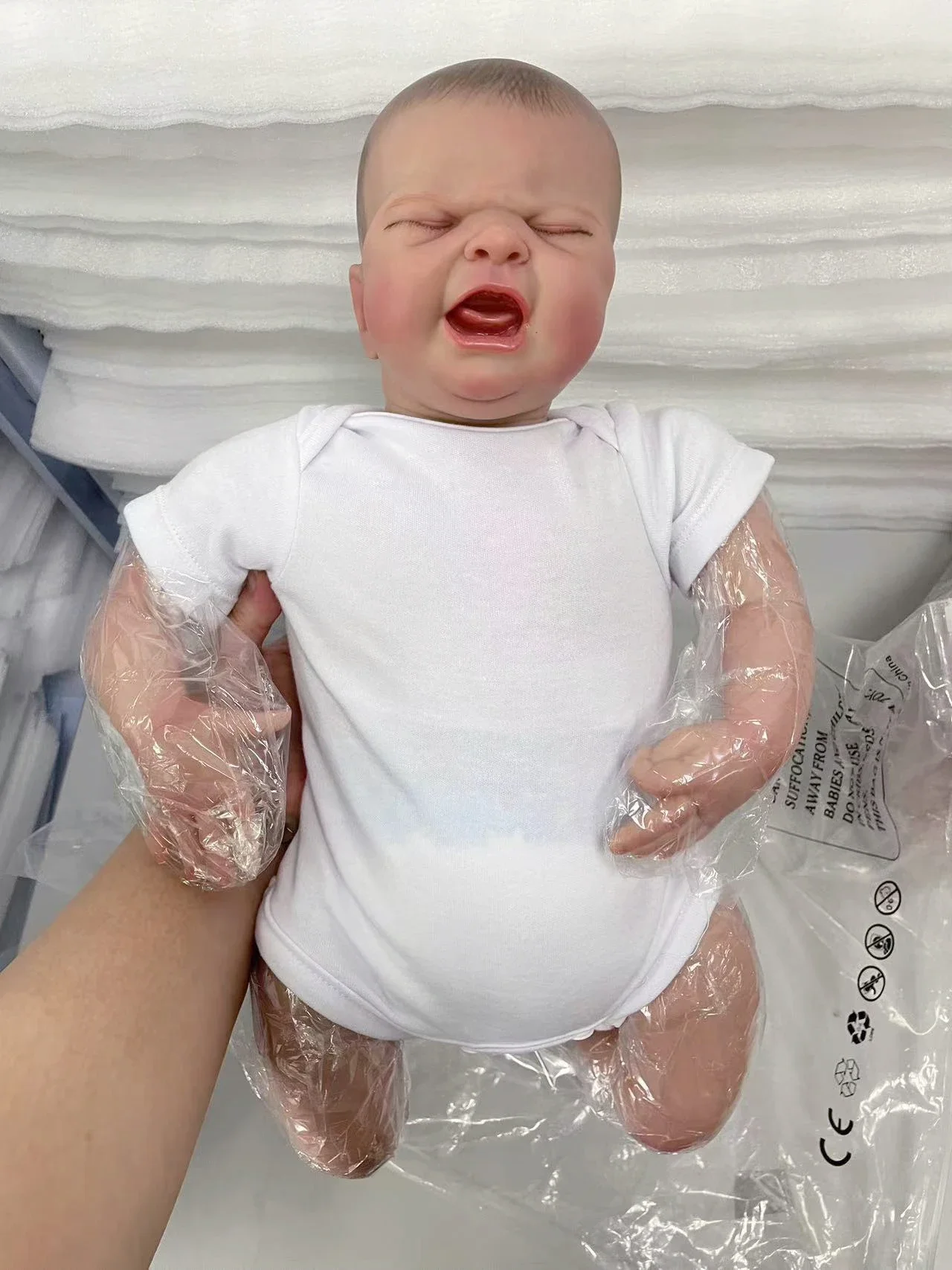 19inch MARIA Reborn Dolls Finished Doll Same As Picture 3D Skin Painted Hair Visible Veins Newborn Reborn Baby Doll Kids Toy