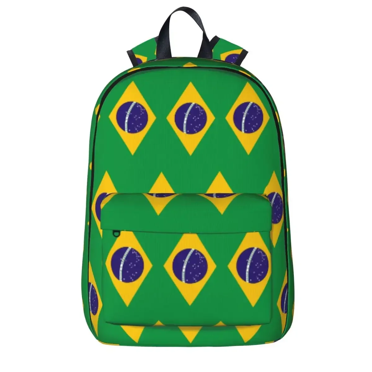 

Brazil National Flag Backpacks Large Capacity Student Book bag Shoulder Bag Laptop Rucksack Travel Rucksack Children School Bag