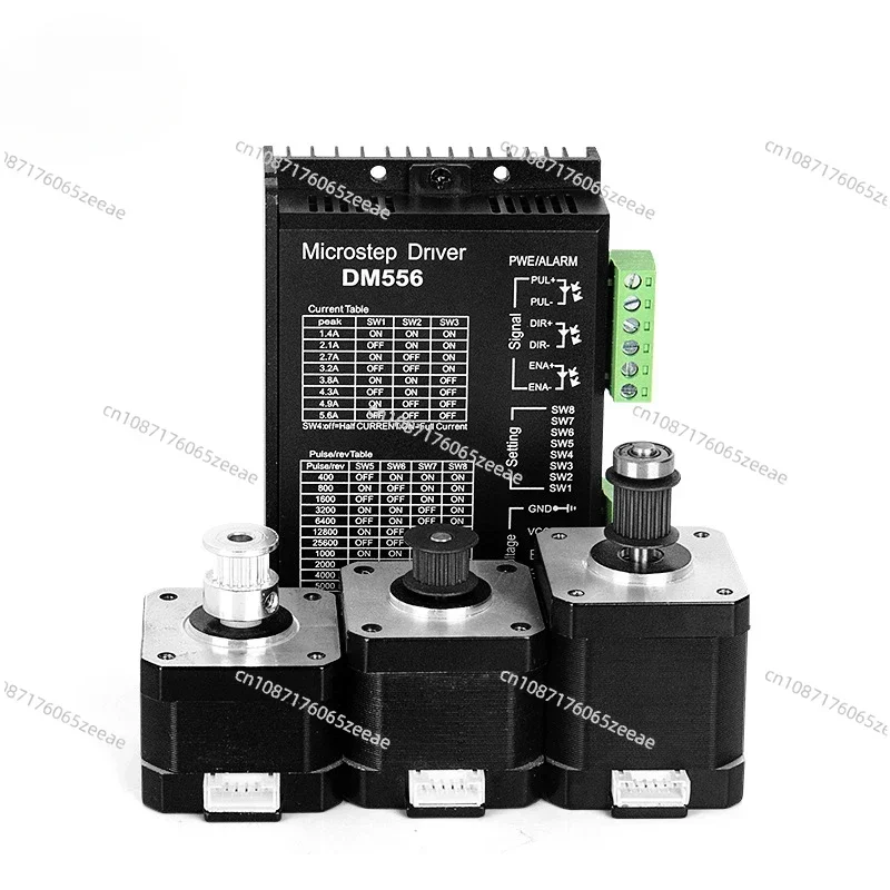 Factory Wholesale 42 Stepper Motor with Synchronous Gear Two-phase Four-wire Motor Driver Set Conveyor Belt Equipment