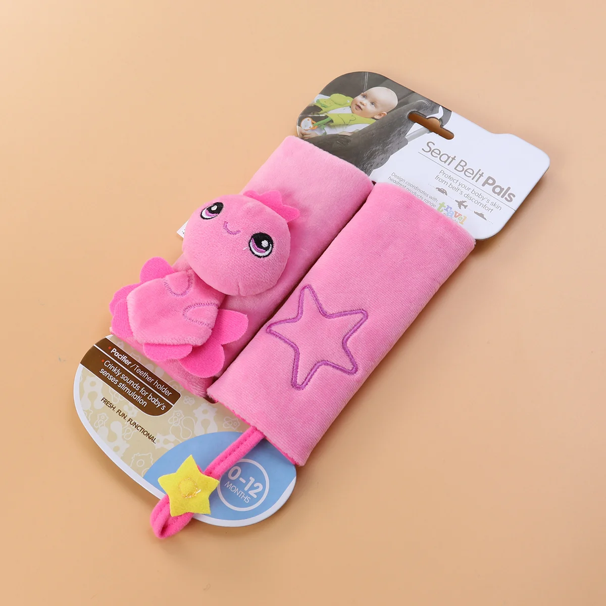 

Cartoon Baby Safety Stroller Sleeve Shoulder Pad Anti Friction Protector Pads for Pushchairs Buggies