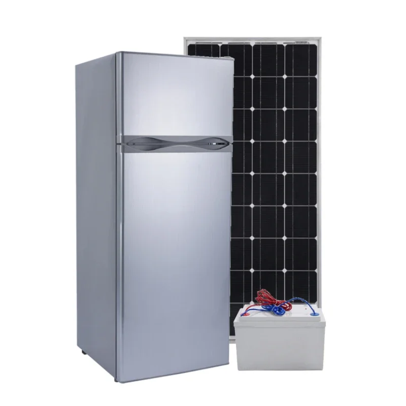 12V top refrigerator 218 liters portable household double door refrigerator kitchen refrigerator